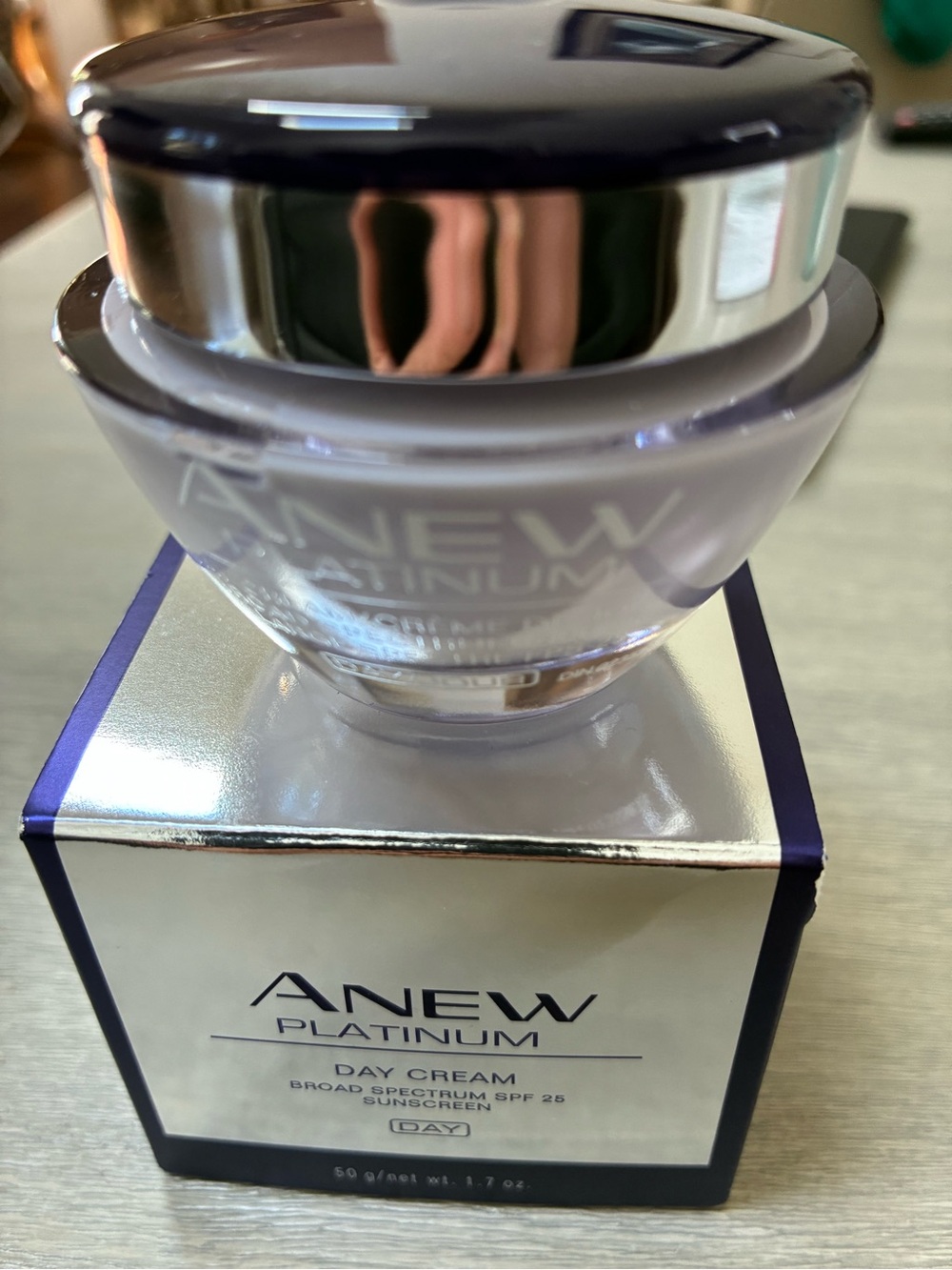 Avon Platinum Day Cream SPF 25 – Lavender/Silver
